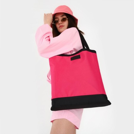 Bag Women's Beach Nazamok, 40x40cm, Pink Color-7