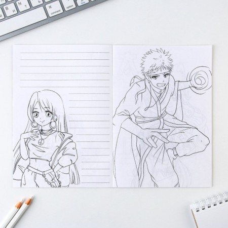 Notebook Coloring A5, 8 pages "Anime"-2