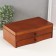 Casket wood for jewelry "Wave. Cinnamon" 28x17x10 cm