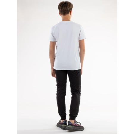Sports pants for ISEE boys, height 128-134 cm, black color-1