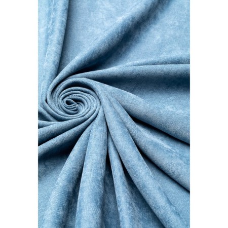 Decofest "Aron" curtain, size 200x270 cm, velor, blue color-2