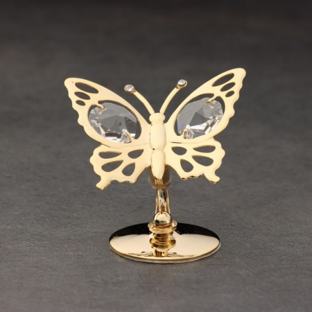 Souvenir "Butterfly", on a stand, with crystals-1