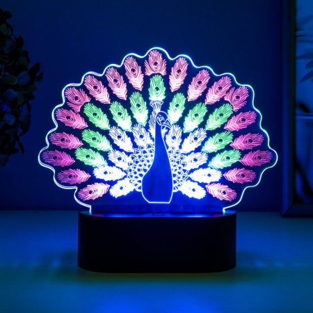 Sensor lamp "Peacock" LED USB (90cm) from 3xa Black Black 17.8x5x16.5 cm Risalux 76522-2