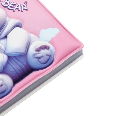 Notebook Gift Book on the crest 80l, line, color block, PVC cover 3D Bear (10x10.5cm) 10539-7