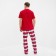 Pajama men's kaftan "Bear", red color, size 56