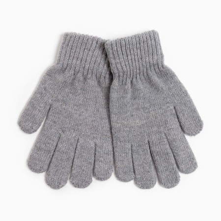 Children's gloves, gray color, size 17 (11-12 years old)