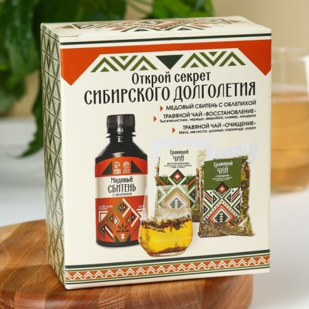 Siberian Health Set: Sbiten 250 ml., Herbal tea 100 g (2 pcs. X 50 g).-3