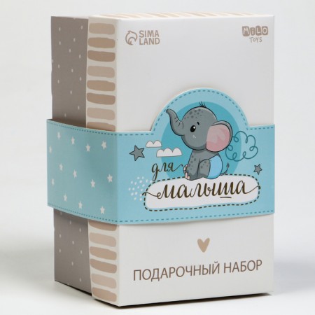 Gift set: soft toy+teething+cards for the photo "Elephant"-9