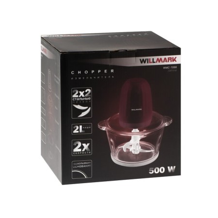 Willmark WMC-7088, glass, 500 watts, 2 l, 2 speeds, purple-4