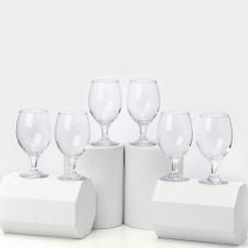 A set of glass glasses for beer Bistro, 400 ml, 6 pcs