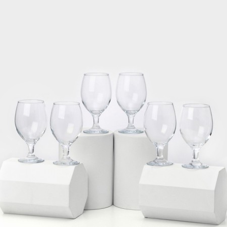 A set of glass glasses for beer Bistro, 400 ml, 6 pcs
