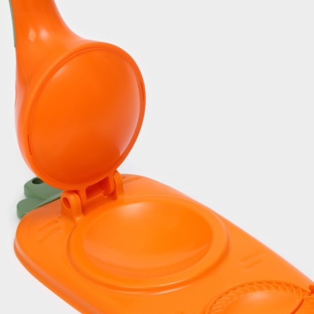 Form for sculpting dumplings Dolyan, 23 × 12 × 8 cm, Orange color-4