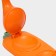 Form for sculpting dumplings Dolyan, 23 × 12 × 8 cm, Orange color