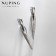 Earrings with rhinestones Xuping uniqueness, white color in silver