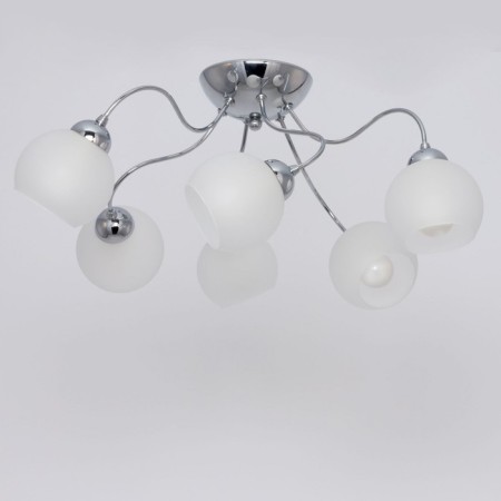 Ceiling chandelier Citilux "Luciana" CL147161, 62x62x29 cm, 6x60W, E14, color gray-4