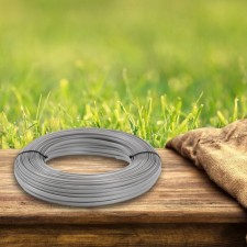 Artificial rattan 8 mm 100 m wave (gray)