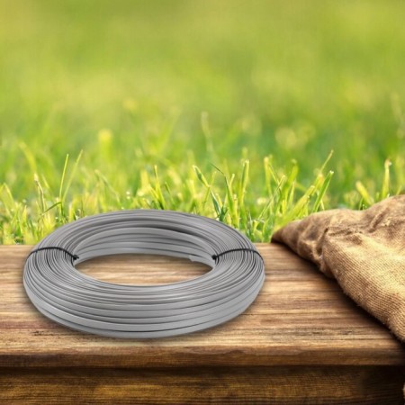 Artificial rattan 8 mm 100 m wave (gray)