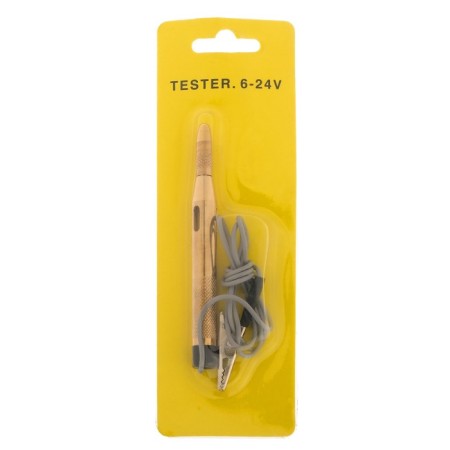 Car Tester 6-24 V, wire 60 cm, metal case-2