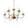 Maldiva chandelier 6he14 40W gold 62x62x32-82cm Bayerlux