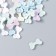Decor for creativity Plastic "Bow" set 60 pcs matte mix 0.4x0.5 cm