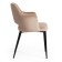 Valkyria Mod chair. 711 fabric/metal, 55x55x80cm, beige 5/black