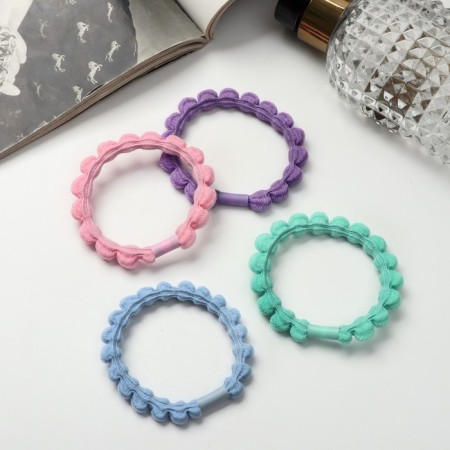 Hair elastic band "Mahrushka" bubbles, 5.5 cm, mix-1