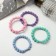 Hair elastic band "Mahrushka" bubbles, 5.5 cm, mix