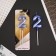 Candle for the cake, the number "2", blue.
