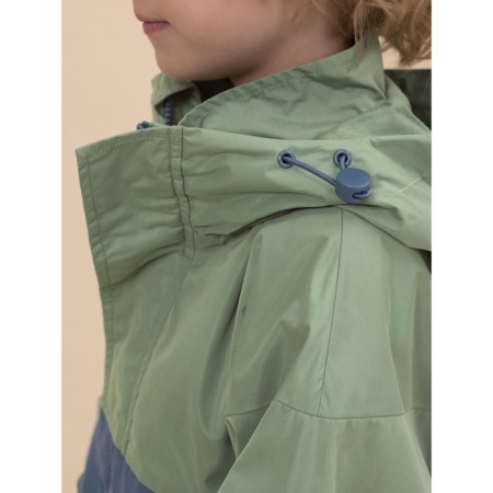 Windbreaker for boys, height 140 cm, green color-9