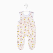 Long baby sliders, white color/elephant, height 68 cm