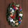 Festive wreath "Frosty morning", 45 cm, handmade