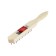 Metallic manual scrap brush, wooden handle, 3-row