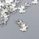 Decor Metal for creativity "Bunny with a flower" silver 5777 1.8x1 cm