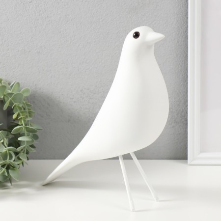 Souvenir Polystone "Bird" White 28x23.5 cm