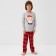 New Year. Pajama Children's Kaftan "Santa" Size 30 (98-104 cm)