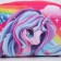 Children's bag for a girl "Magic unicorn" from eco-leather, on a strap, 15x12x3 cm