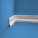 Skirting plastic shock -resistant white 100x23x2000mm