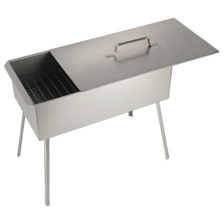 Double -tier smokehouse, on legs, 500x270x175, steel 0.8 mm-4