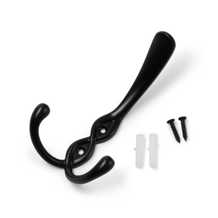 Furniture hook Cappio pigtail, three -rod, black color-5