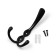 Furniture hook Cappio pigtail, three -rod, black color