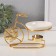 Aroma lamp metal, ceramics "Golden Bicycle with a sheet" 10x17.5x12 cm
