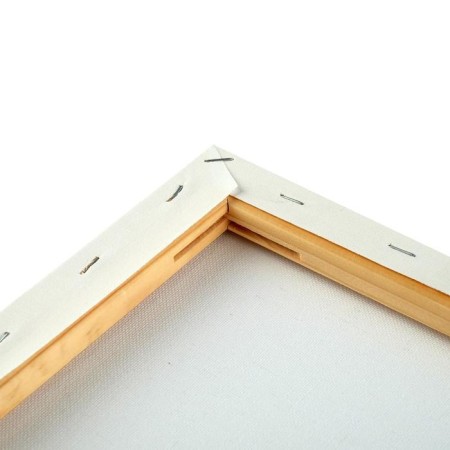 Canvas on the subframe, cotton 100%, 50 x 60 x 1.8 cm, acrylic soil, fine -grained, 280 g/m²-4