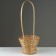 Wicker basket, d23 x17/53cm, bamboo