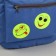 Reflective stickers "smiles", d = 6.5 cm, 6 pcs on the sheet, the color of the light
