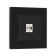 ONE ONE ONE ONE TOT GLOSSY GLASS, Hidden, Glass, Black