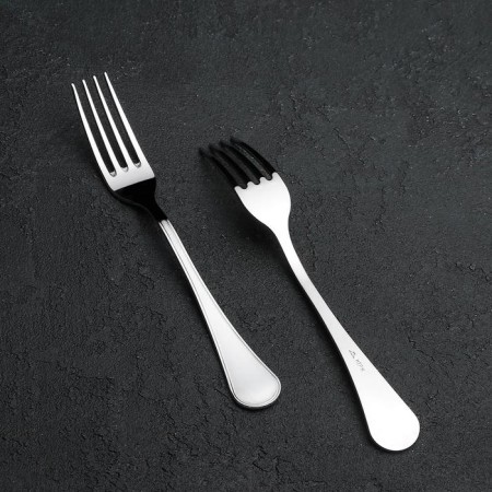 Dessert fork "Sonata", h = 17.5 cm, thickness 2 mm, silver color