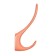 Furniture hook Cappio Heel, two -rod, brick