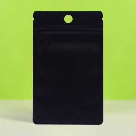 SIP-LOK package with a window, with Euroslot, black, 7 x 10 cm-3
