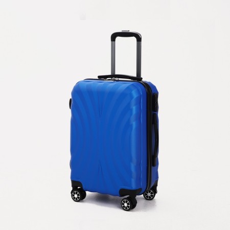 The average suitcase 60 liters (m) "Factory Cartes", lightning department, code castle, 4 wheels, color light blue