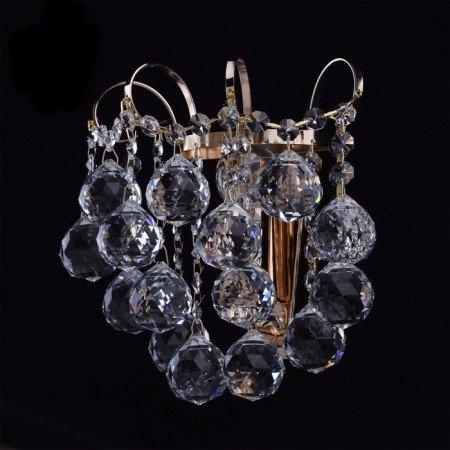 Bra "Pearls" 1x60W E14 gold 21x22x15cm-3